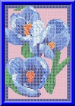 Схема для вышивки бисером КБЦ-4008 Крокус