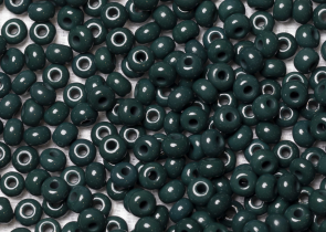 Бисер Чехия круглый 06/0 50 г 53270 непрозрачный темно-зеленый