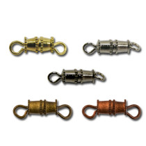  Замок для бус "винт-бочонок" DMB-01/5 14x4 мм 5 шт №02 под никель