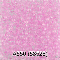 Бисер Чехия " GAMMA" круглый 1 10/ 0 2. 3 мм 5 г 1- й сорт А550 розовый ( 58526 ) 