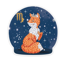 Кристальная ( алмазная) мозаика  " ФРЕЯ" ALVM- 059 магнит " Знаки зодиака. Дева" 9 х 9 см